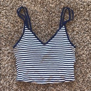 Striped crop top
